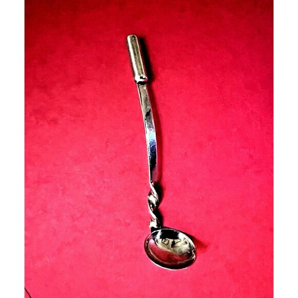 Modern Art MCM Stainless Tea Spoon 3 3/4"Vintage Artist Hand Crafted Unique